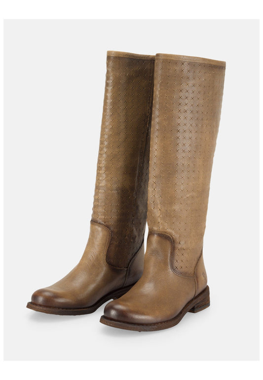 FELMINI Stiefel Leder Dunkelbraun
