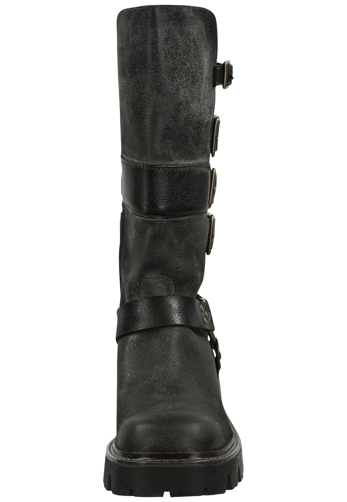 FELMINI Stiefel Leder Dunkelgrau