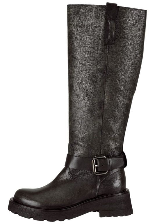 FELMINI Stiefel Leder Dunkelgrau