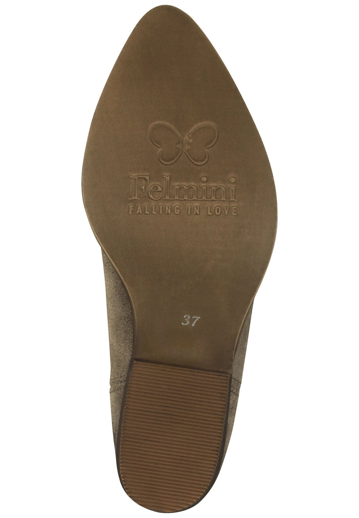 FELMINI Stiefel Leder Grau/Braun