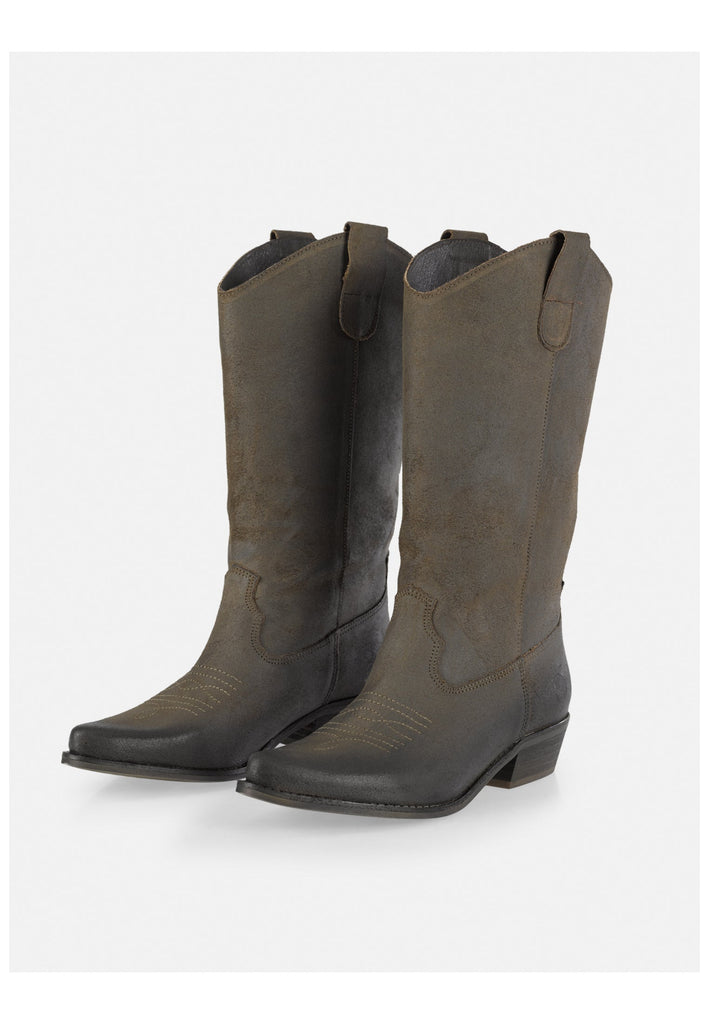 FELMINI Stiefel Leder Grün