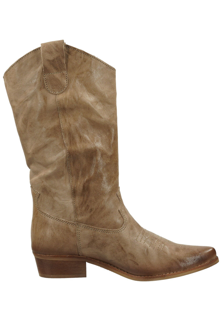 FELMINI Stiefel Leder Hellbraun