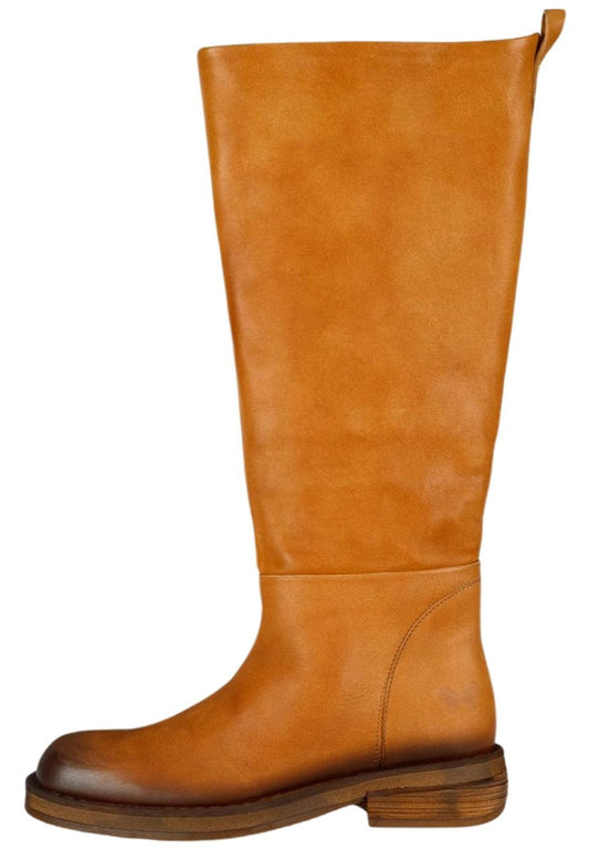 FELMINI Stiefel Leder Hellbraun