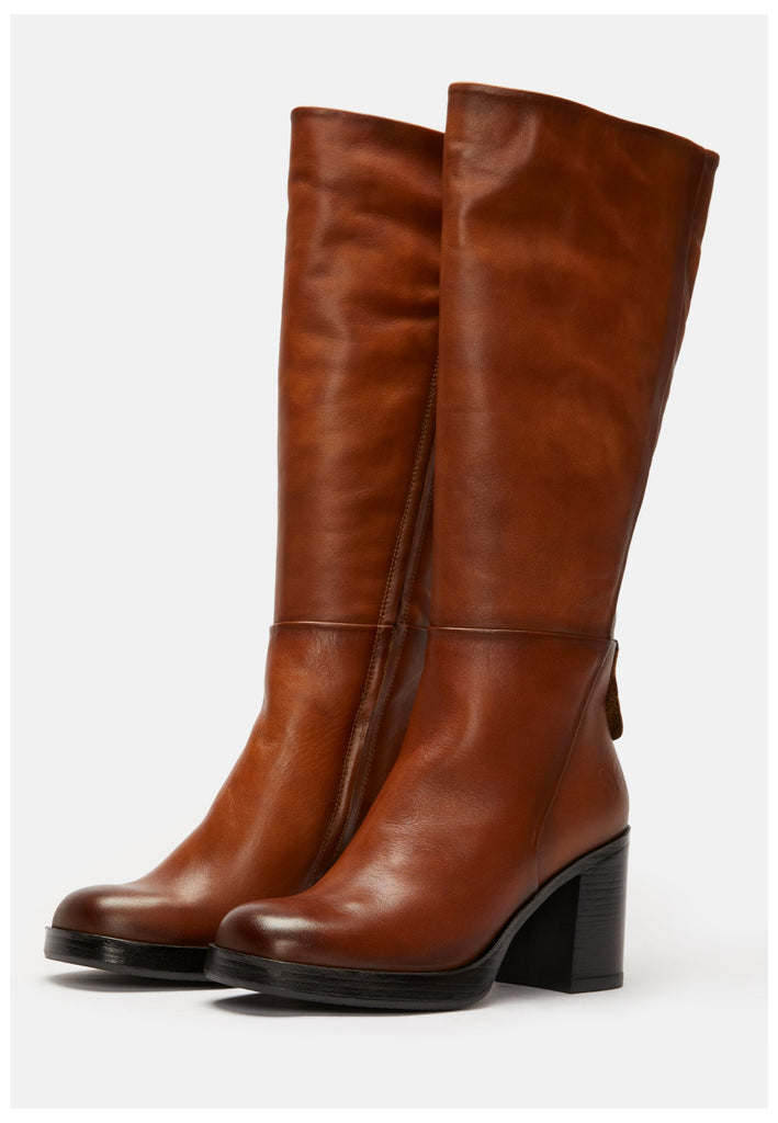 FELMINI Stiefel Leder Mittelbraun