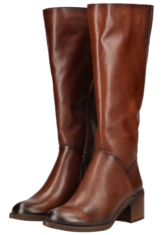 FELMINI Stiefel Leder Mittelbraun