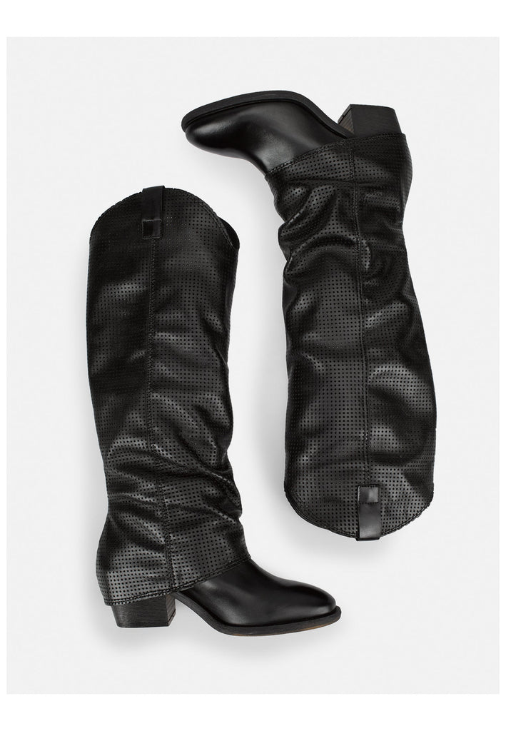 FELMINI Stiefel Leder Schwarz