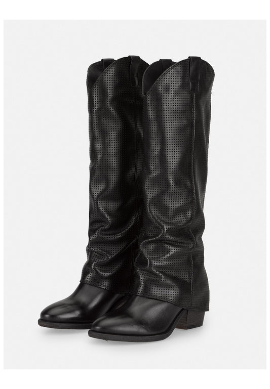 FELMINI Stiefel Leder Schwarz