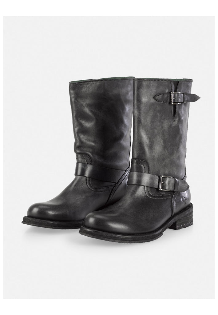 FELMINI Stiefel Leder Schwarz