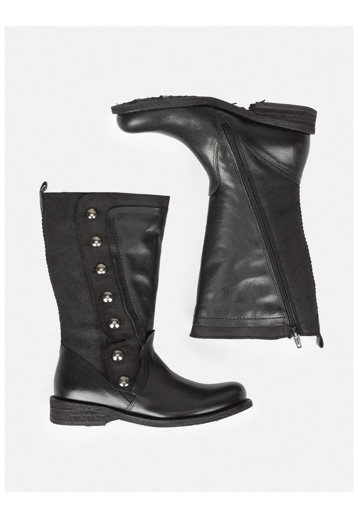 FELMINI Stiefel Leder Schwarz