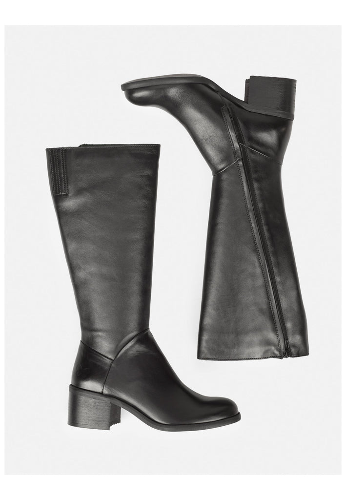 FELMINI Stiefel Leder Schwarz