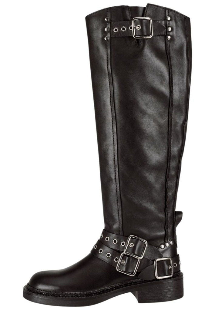 FELMINI Stiefel Leder Schwarz