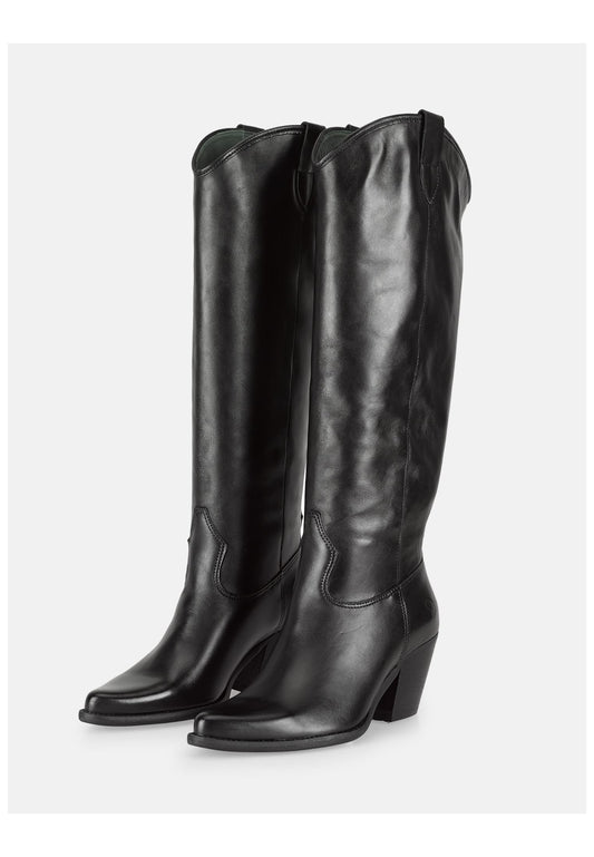 FELMINI Stiefel Leder Schwarz