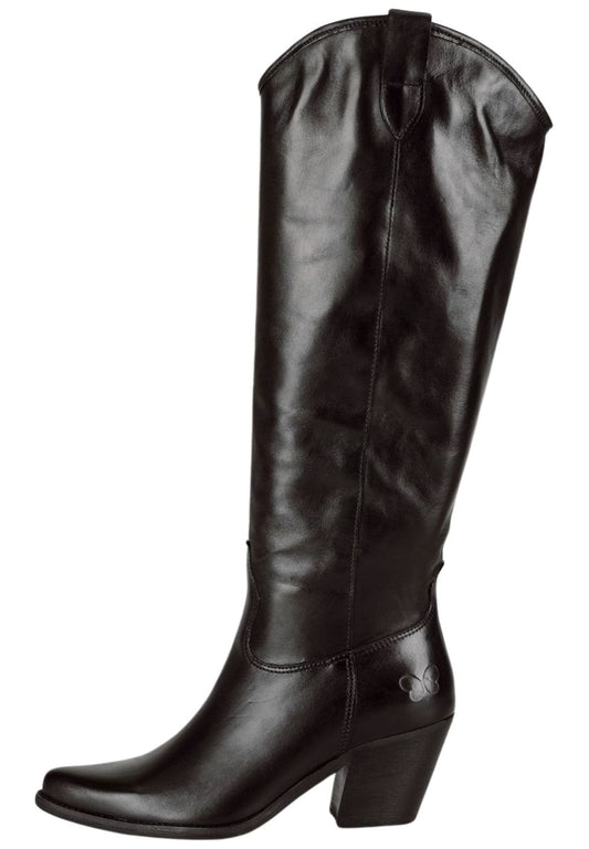 FELMINI Stiefel Leder Schwarz