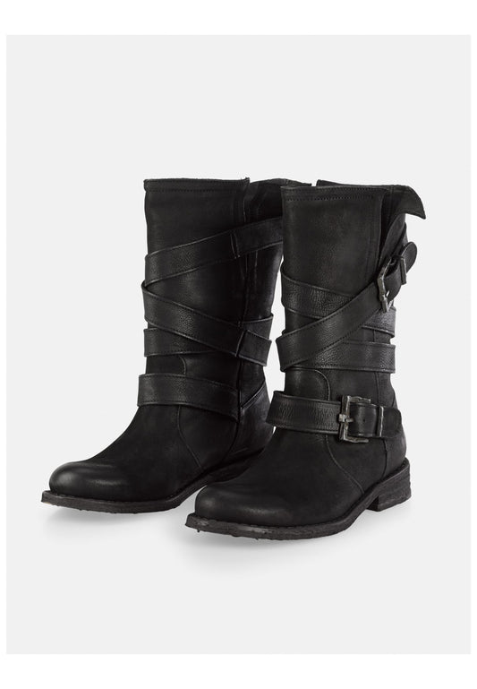 FELMINI Stiefel Leder Schwarz