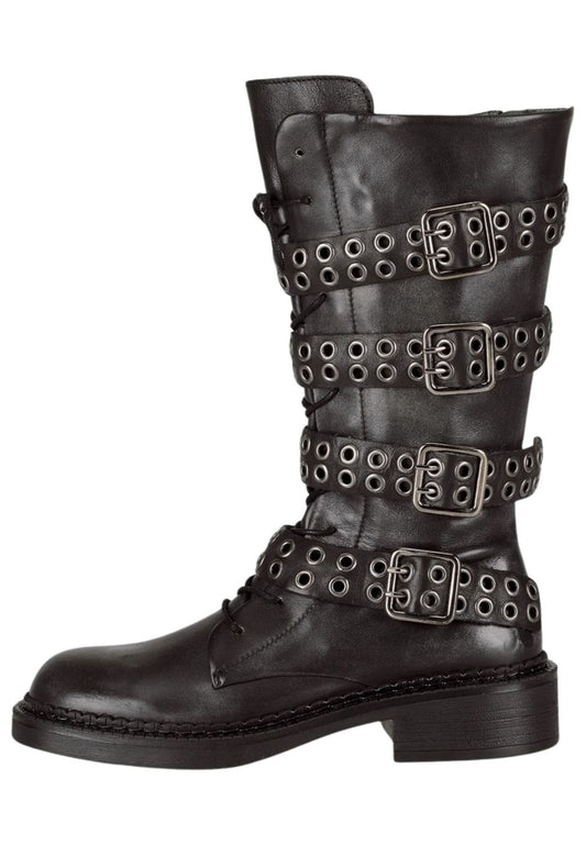 FELMINI Stiefel Leder Schwarz