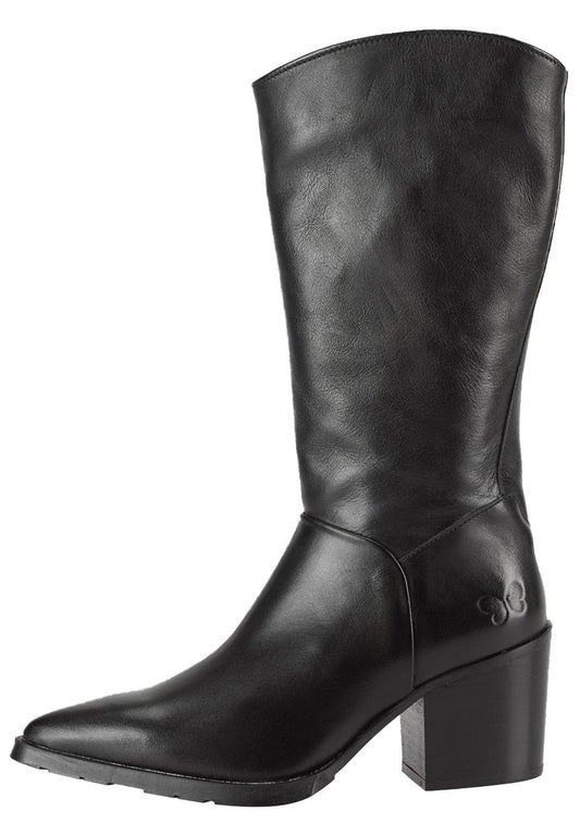FELMINI Stiefel Leder Schwarz