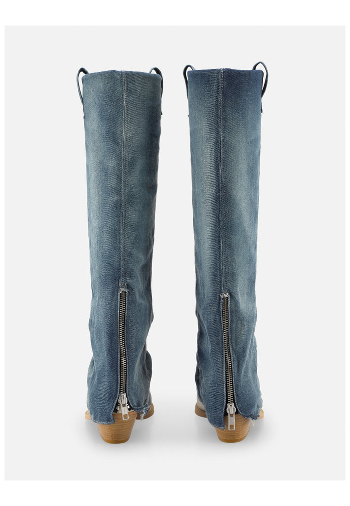 FELMINI Stiefel Lederimitat/Textil Jeans