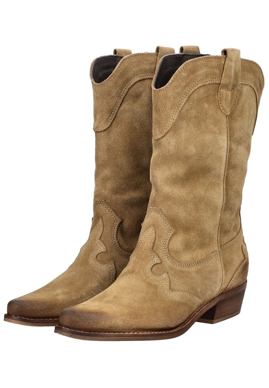 FELMINI Stiefel Veloursleder Beige