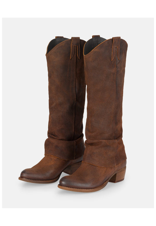 FELMINI Stiefel Veloursleder Braun