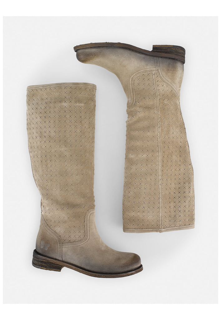 FELMINI Stiefel Veloursleder Braun/Grau