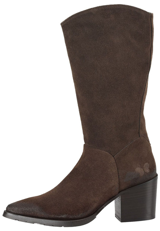 FELMINI Stiefel Veloursleder Dunkelbraun