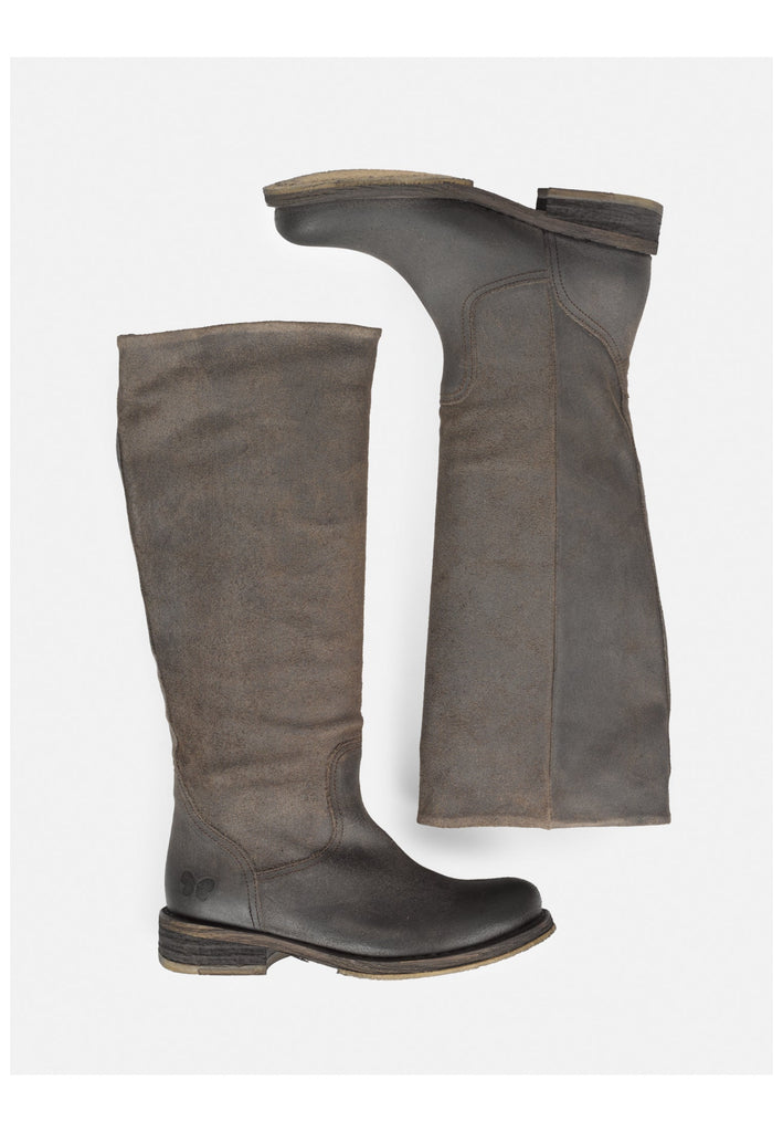 FELMINI Stiefel Veloursleder Dunkelgrau