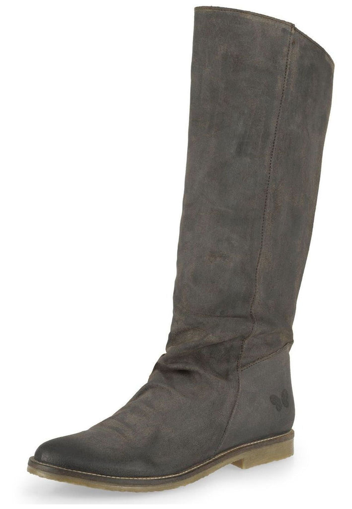 FELMINI Stiefel Veloursleder Dunkelgrau