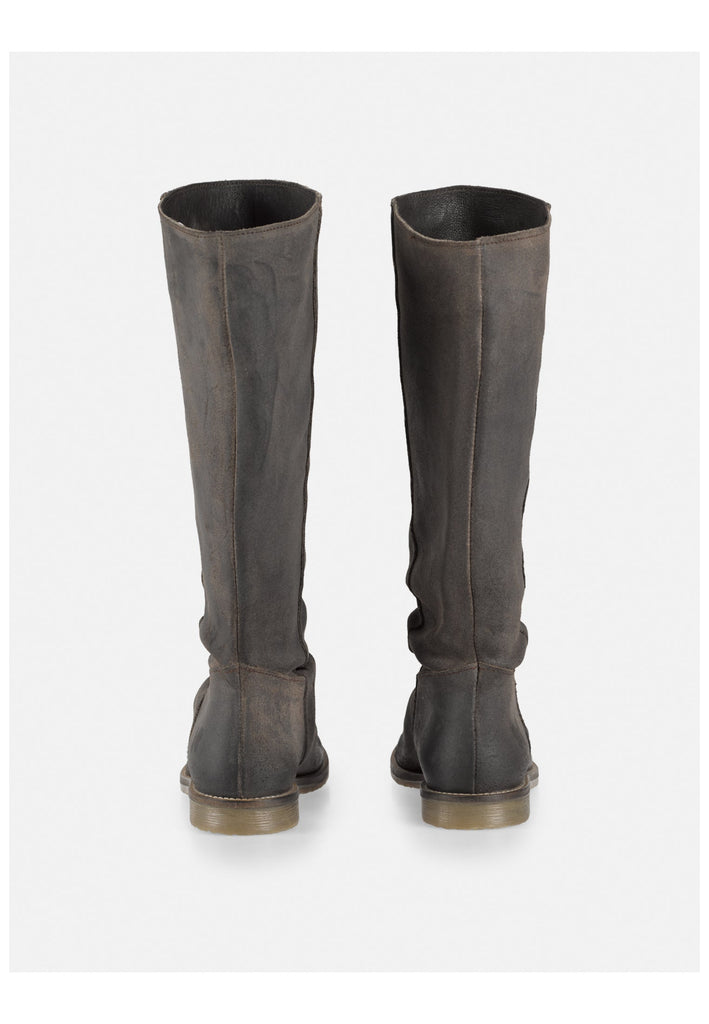 FELMINI Stiefel Veloursleder Dunkelgrau