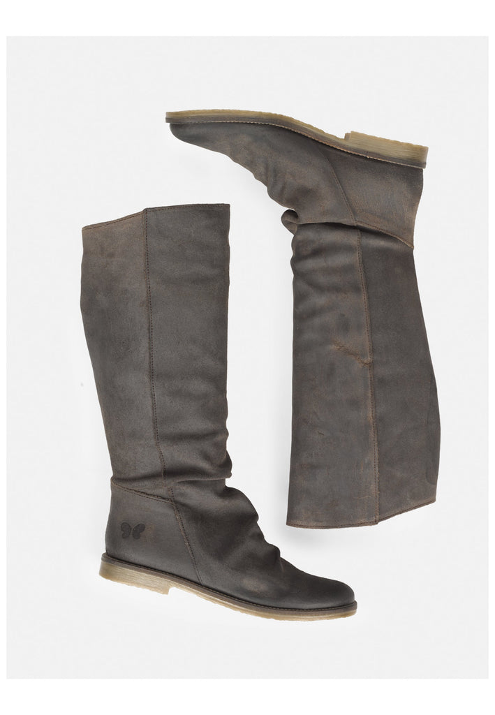 FELMINI Stiefel Veloursleder Dunkelgrau