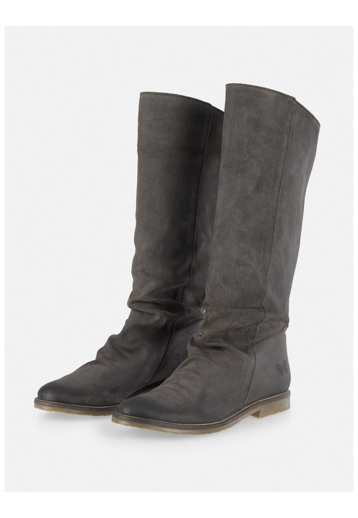 FELMINI Stiefel Veloursleder Dunkelgrau