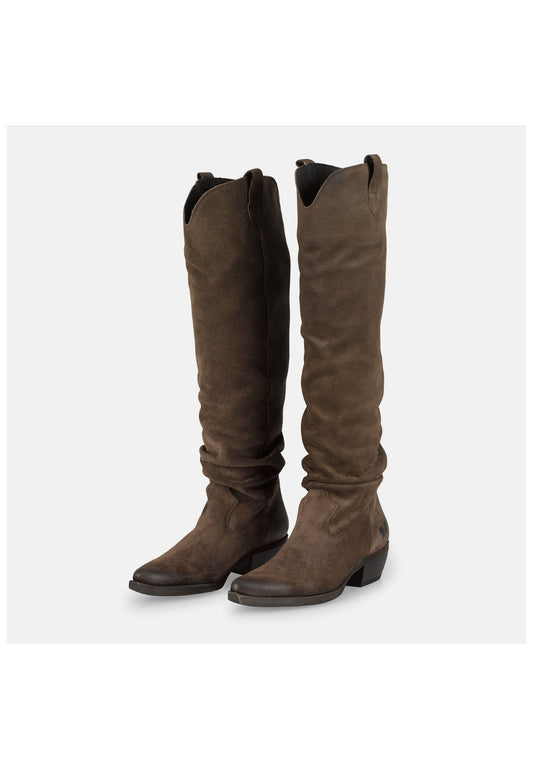 FELMINI Stiefel Veloursleder Espresso