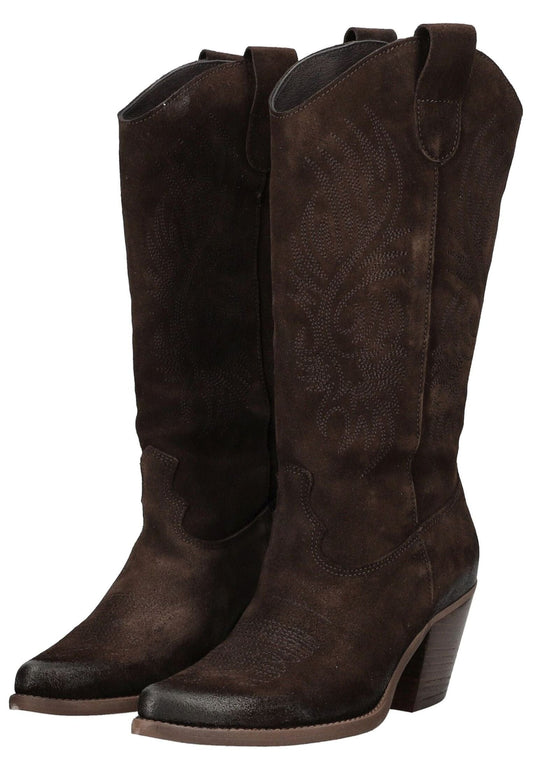 FELMINI Stiefel Veloursleder Espresso