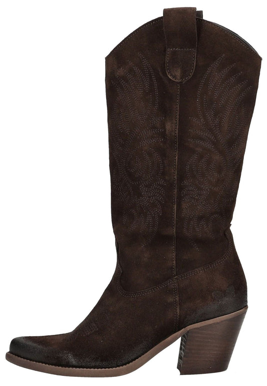 FELMINI Stiefel Veloursleder Espresso