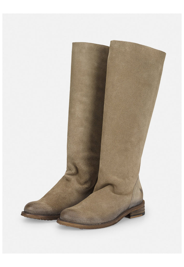 FELMINI Stiefel Veloursleder Grau/Braun