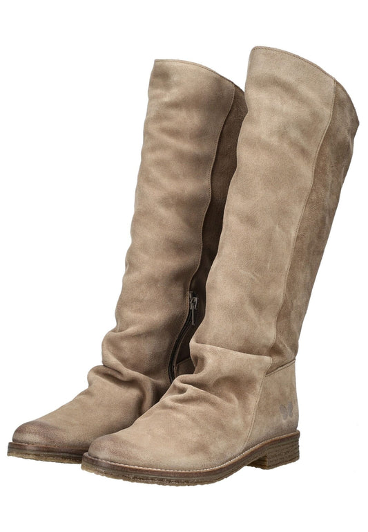 FELMINI Stiefel Veloursleder Grau/Braun