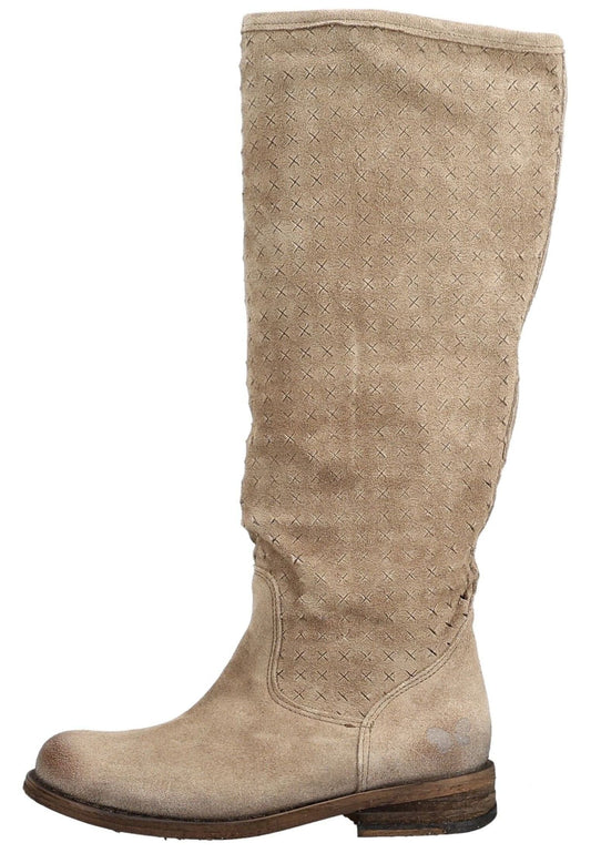 FELMINI Stiefel Veloursleder Hellgrau