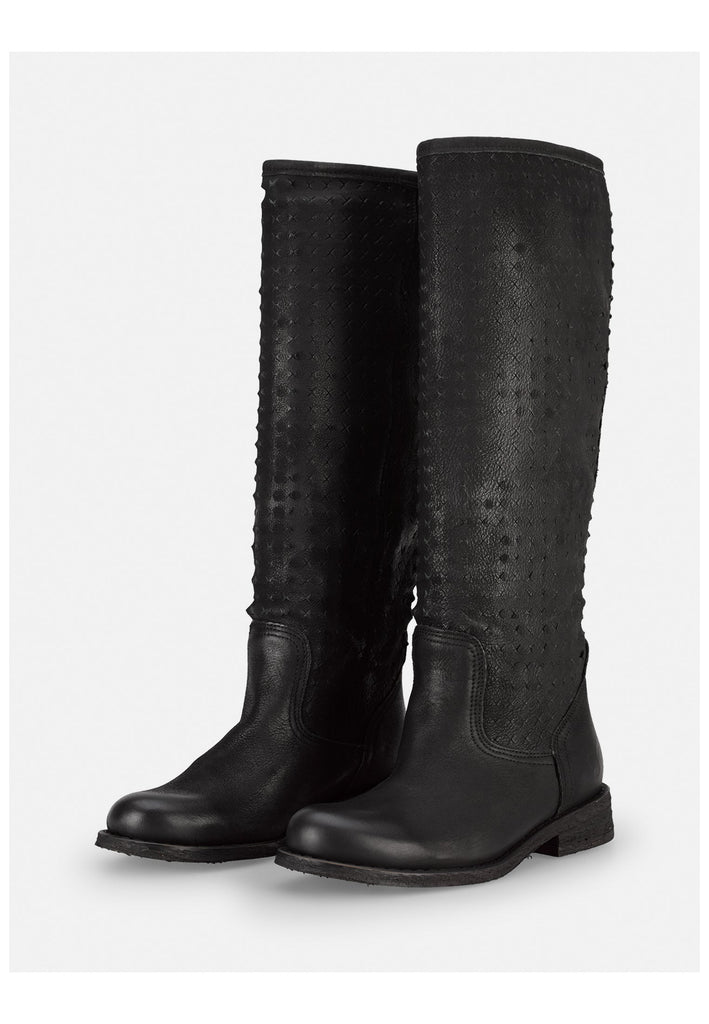 FELMINI Stiefel Veloursleder Schwarz