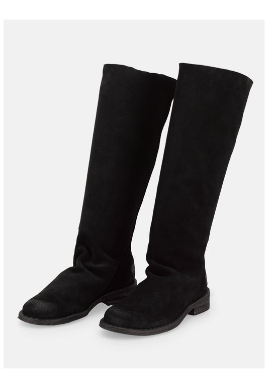 FELMINI Stiefel Veloursleder Schwarz
