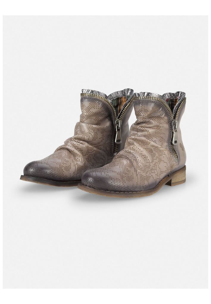 FELMINI Stiefelette Leder Braun/Grau