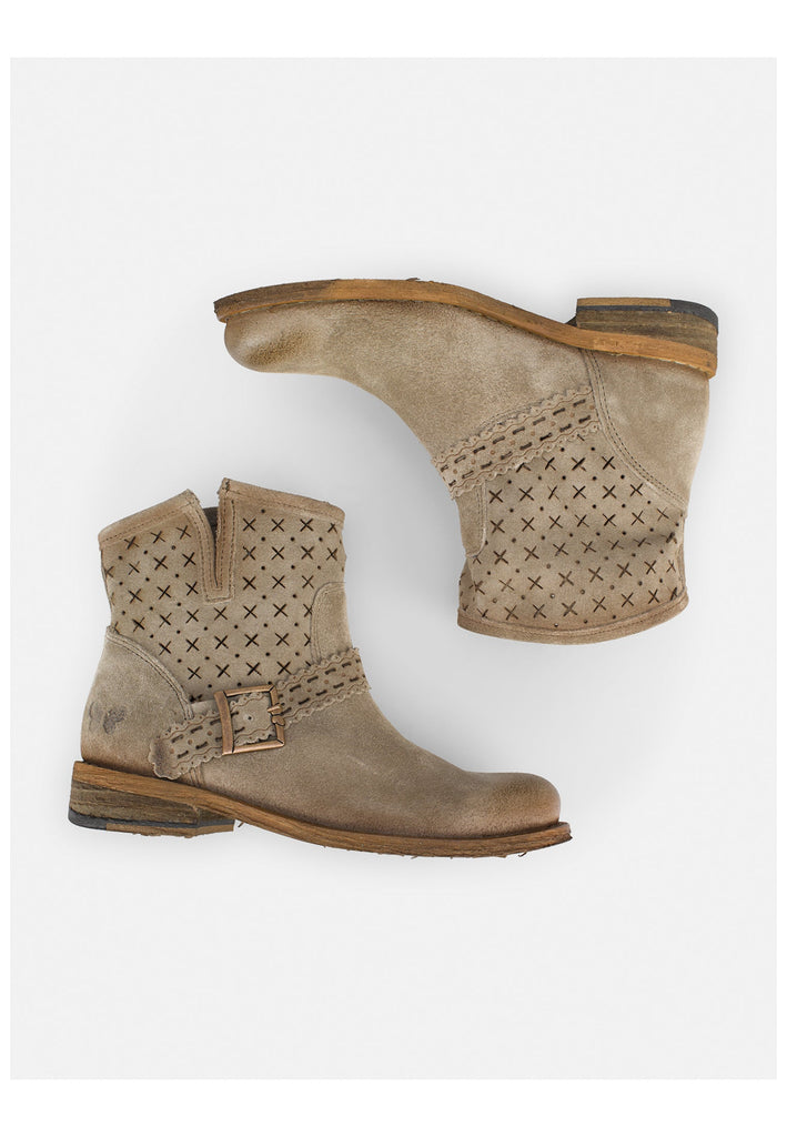 FELMINI Stiefelette Leder Braun/Grau