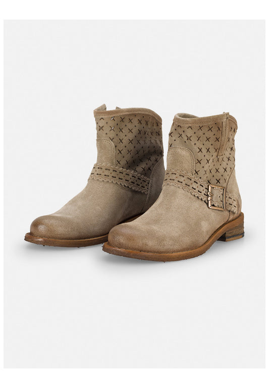 FELMINI Stiefelette Leder Braun/Grau
