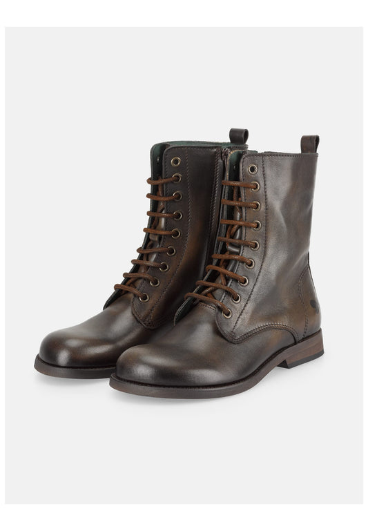 FELMINI Stiefelette Leder Dunkelbraun