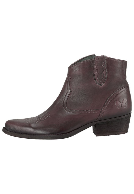 FELMINI Stiefelette Leder Dunkelrot