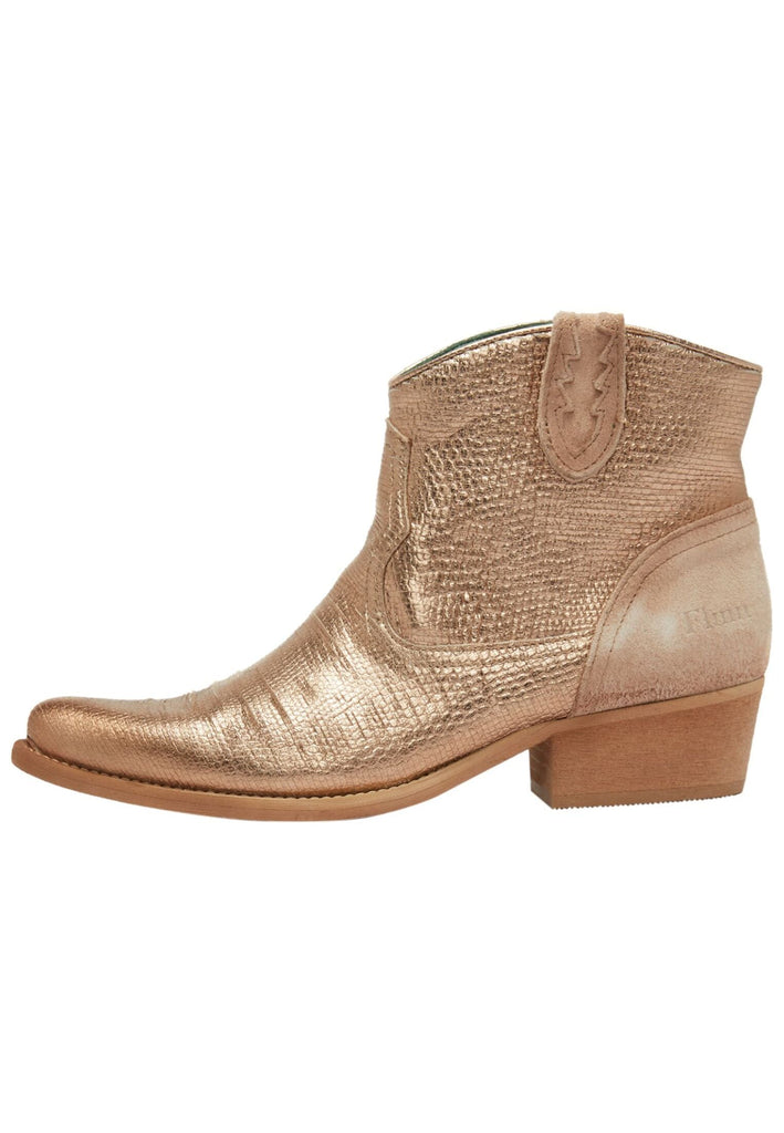 FELMINI Stiefelette Leder Gold-Braun