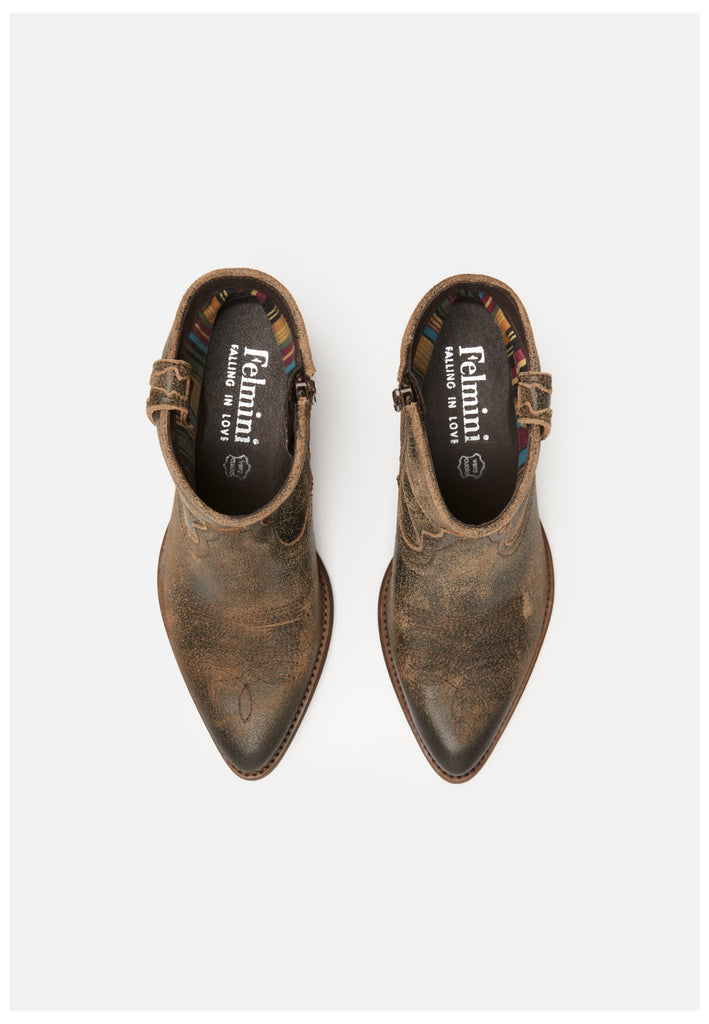 FELMINI Stiefelette Leder Grau