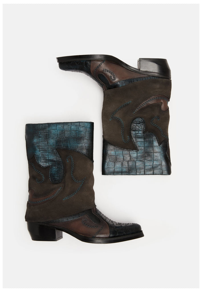 FELMINI Stiefelette Leder Grau