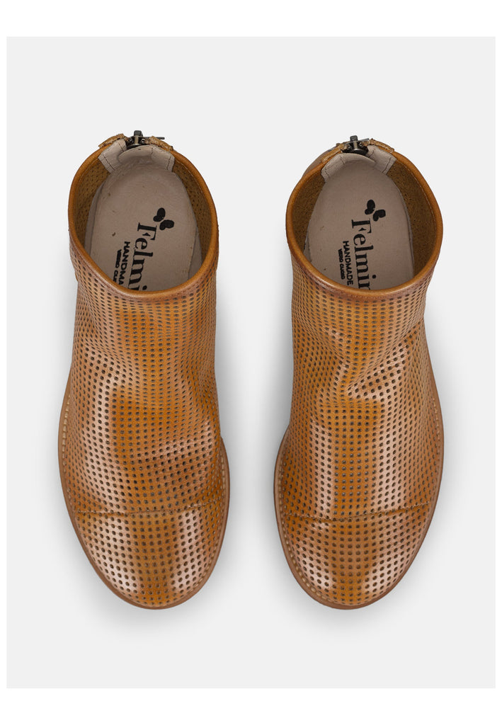 FELMINI Stiefelette Leder Mittelbraun
