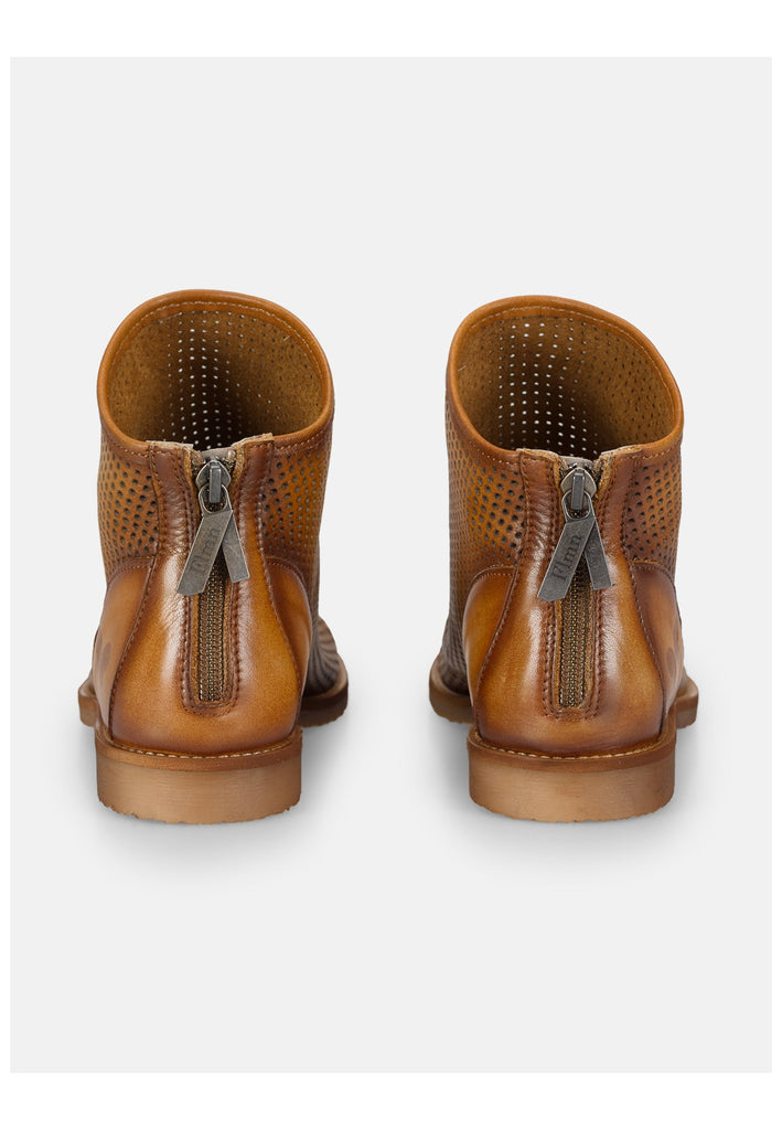 FELMINI Stiefelette Leder Mittelbraun