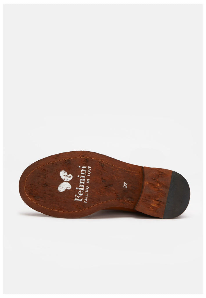 FELMINI Stiefelette Leder Mittelbraun