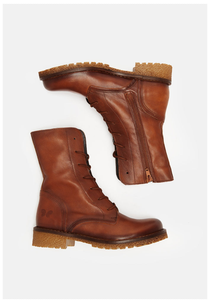 FELMINI Stiefelette Leder Mittelbraun